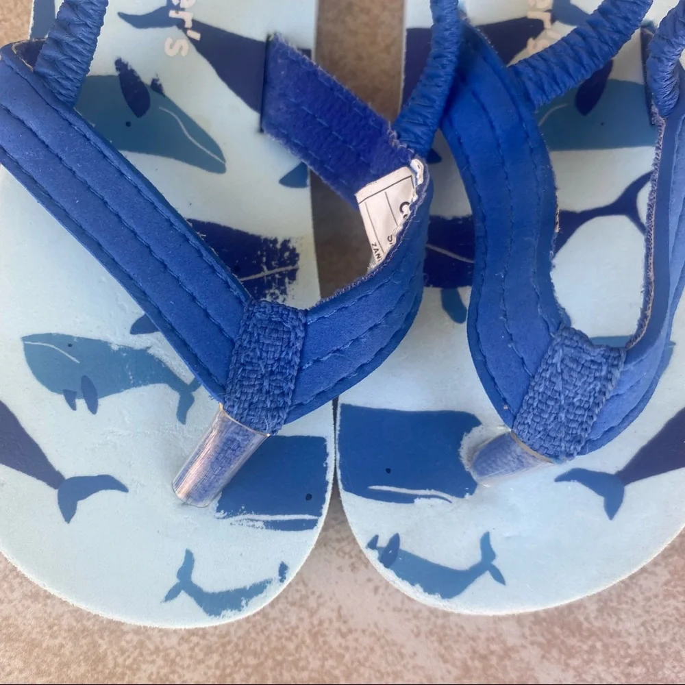 Carter’s Toddler Blue Sharks Flip Flops